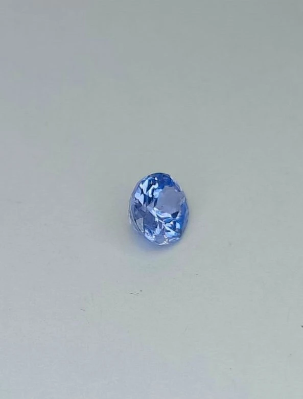 1.57ct Natural Blue Sapphire Oval Cut Faceted Loose Gemstone From Nigeria — view 3